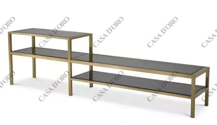 98082|Тумба Под Тв Duo Brushed Brass Finish 115295>